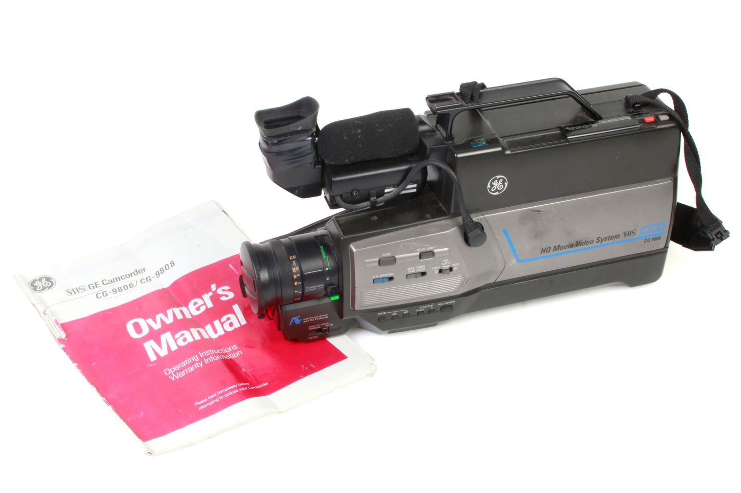 GE VHS Camcorder CG9806 w/ Manual - Prop/Display