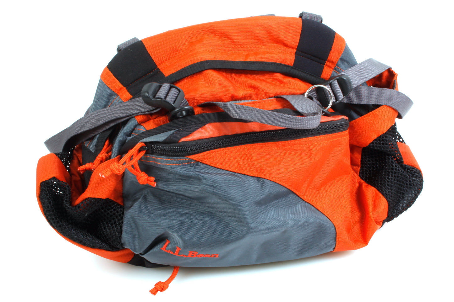L.L. Bean Vintage Backpack Orange & Gray