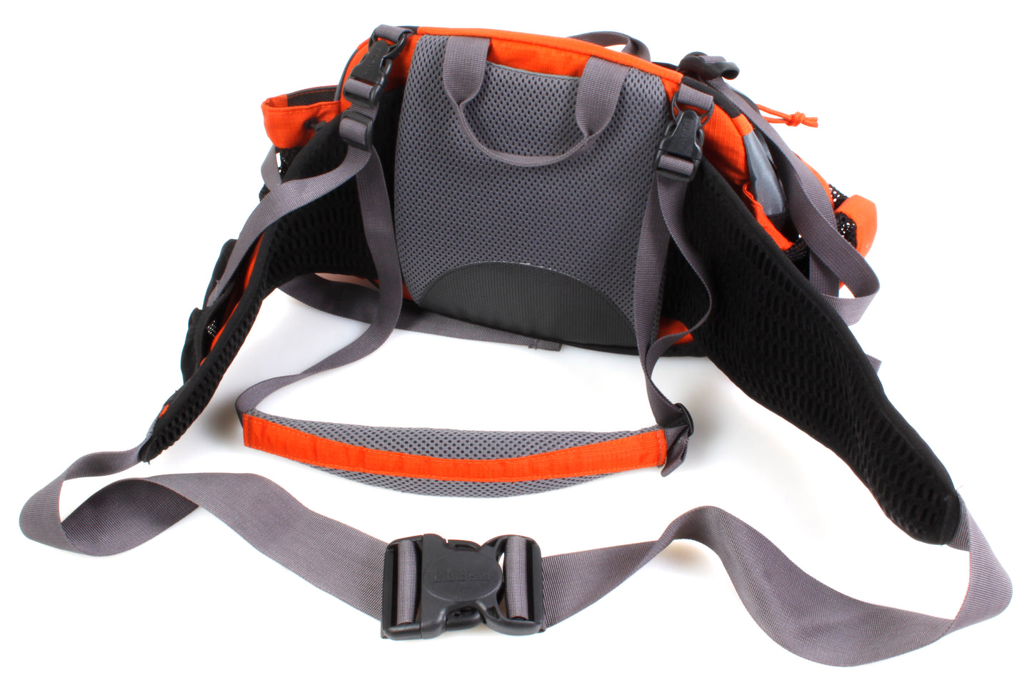 L.L. Bean Vintage Backpack Orange & Gray