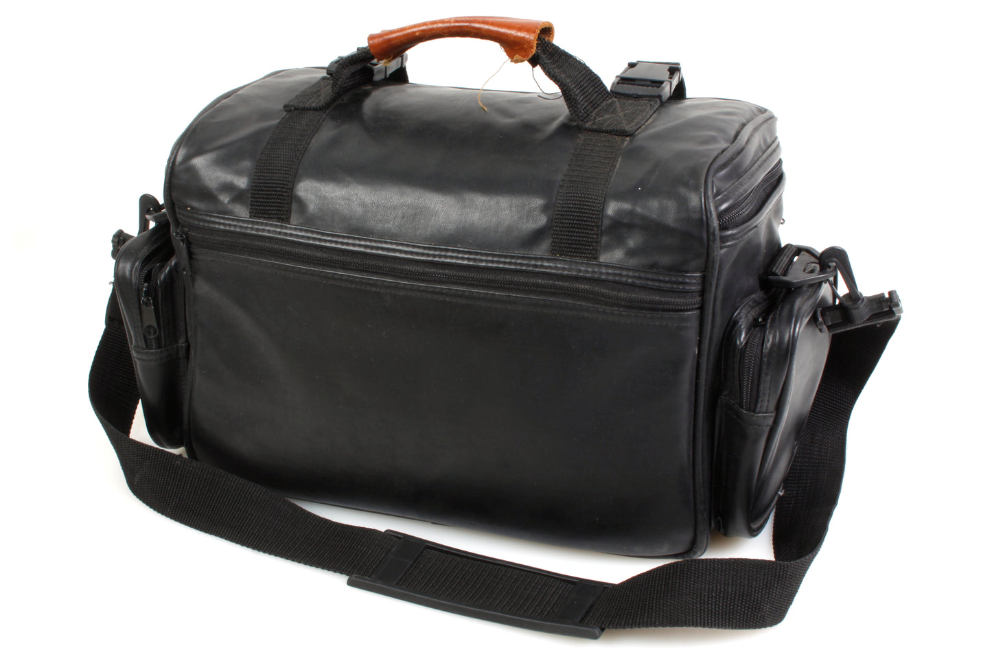 Quantum International Vintage Case Bag Large 1990s Black - 3-Side Pockets - Shoulder Strap