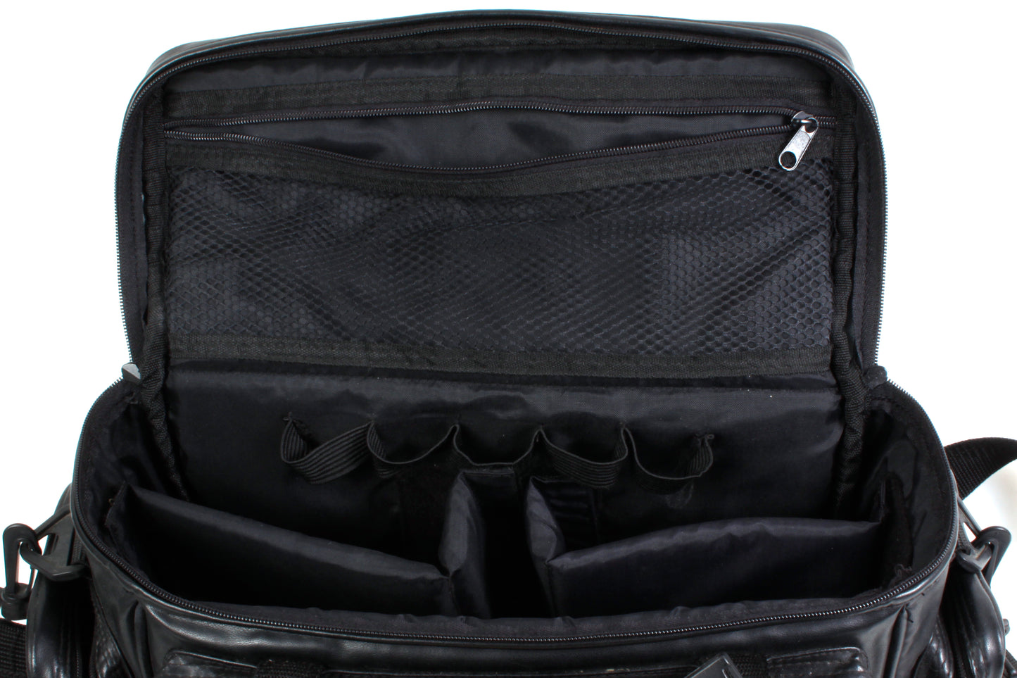 Quantum International Vintage Case Bag Large 1990s Black - 3-Side Pockets - Shoulder Strap