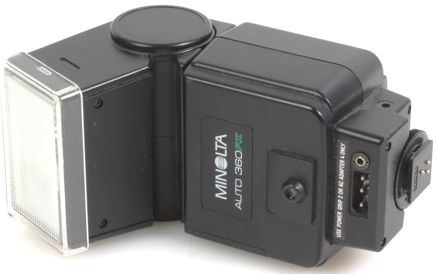 Minolta Auto 360PX Shoe Mount Bounce Flash for X700 X570 X370 w/ Manual
