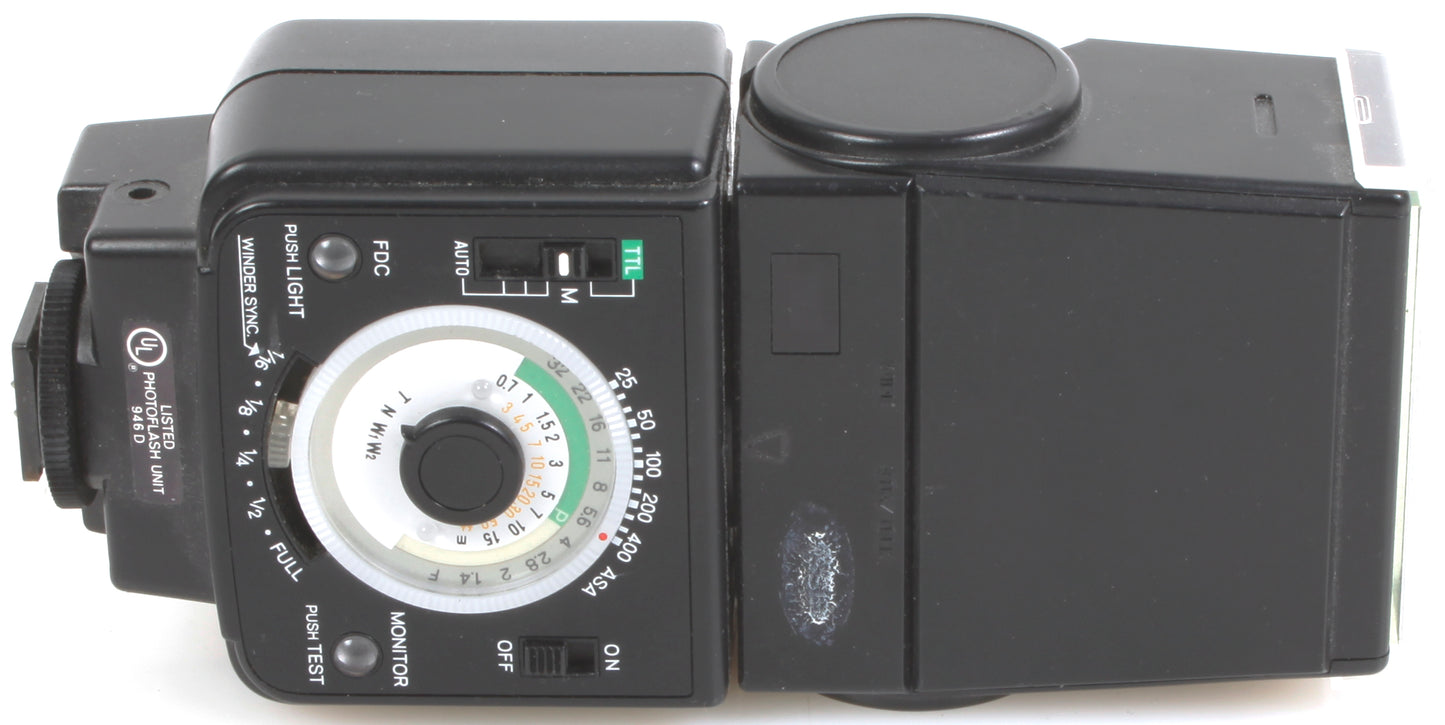 Minolta Auto 360PX Shoe Mount Bounce Flash for X700 X570 X370 w/ Manual
