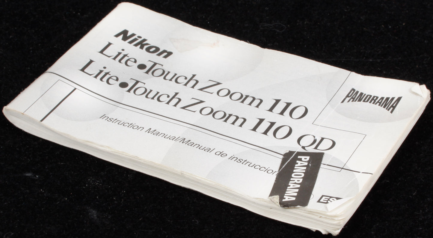 Nikon L.T.E Touch Zoom 110/ 110QD Manual