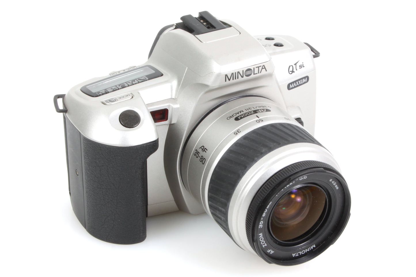 Minolta Film Camera w Wide Angle & Telephoto Lenses