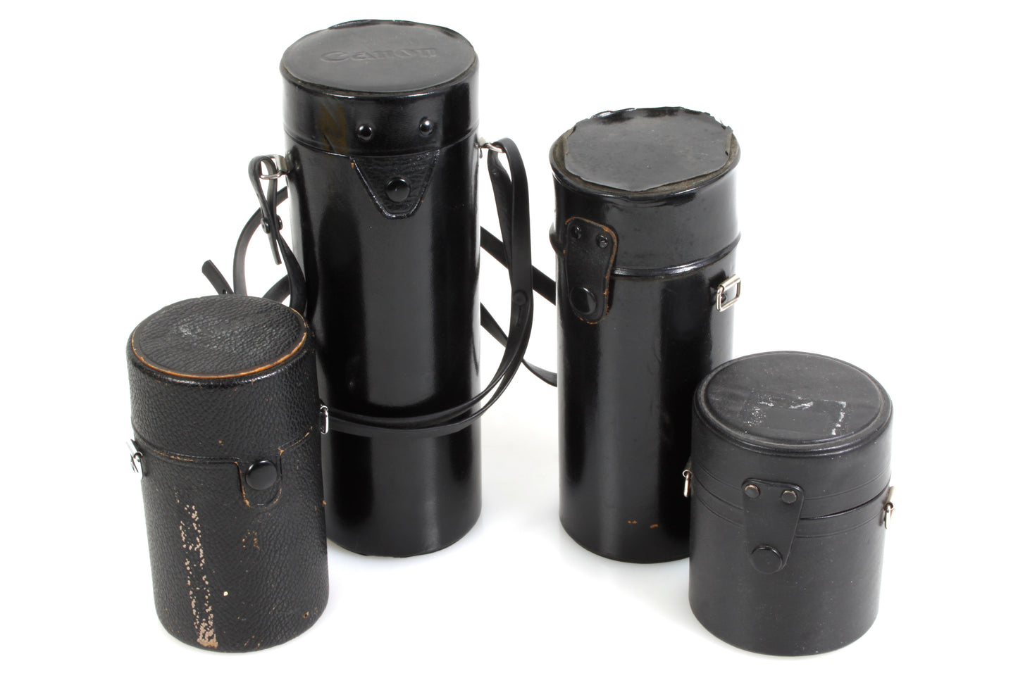 Camera Lens Cases Set of 4 (Hard) Different Sizes