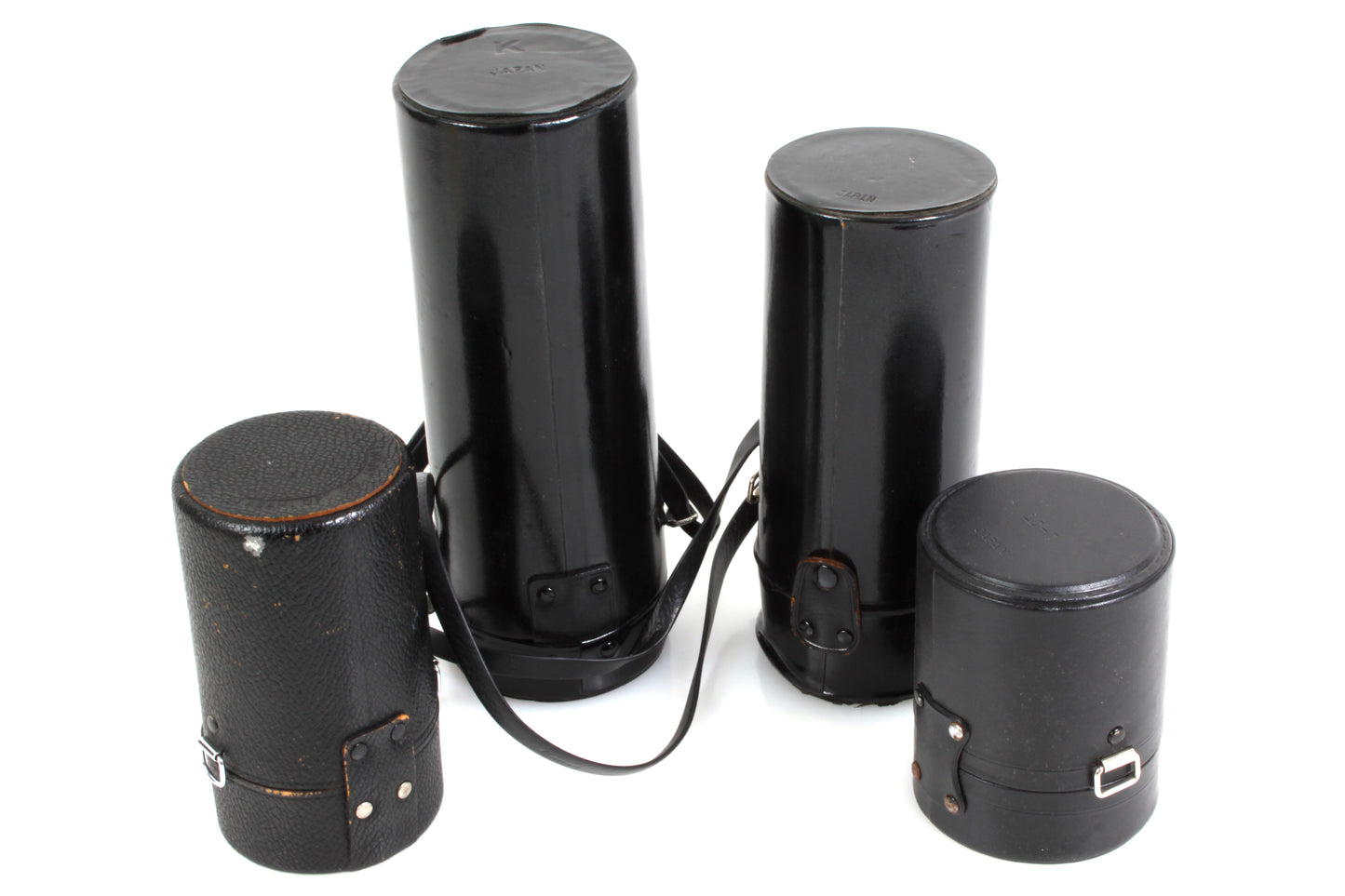 Camera Lens Cases Set of 4 (Hard) Different Sizes
