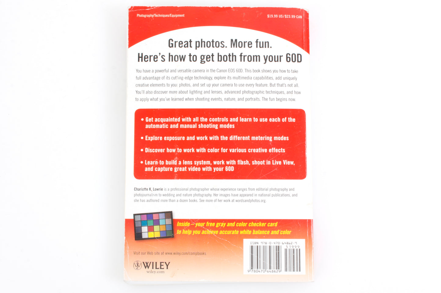 Canon 60D Field Guide Book 297 Pages