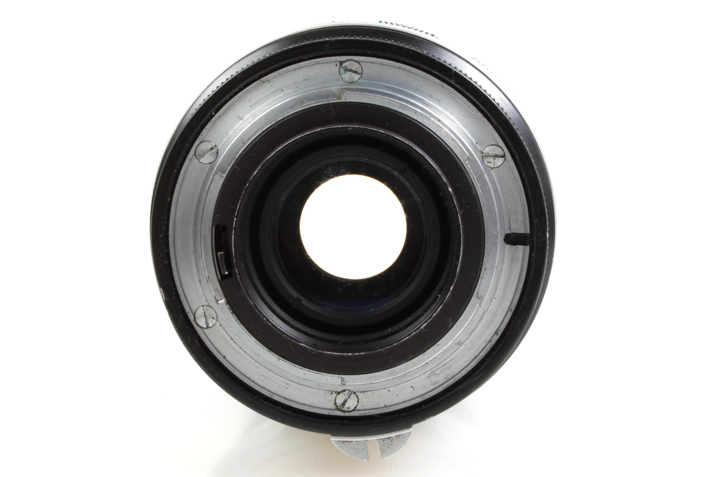 Nikon AI Nikkor 200mm F4 MF Telephoto Lens w Built In Hood & Leather Case