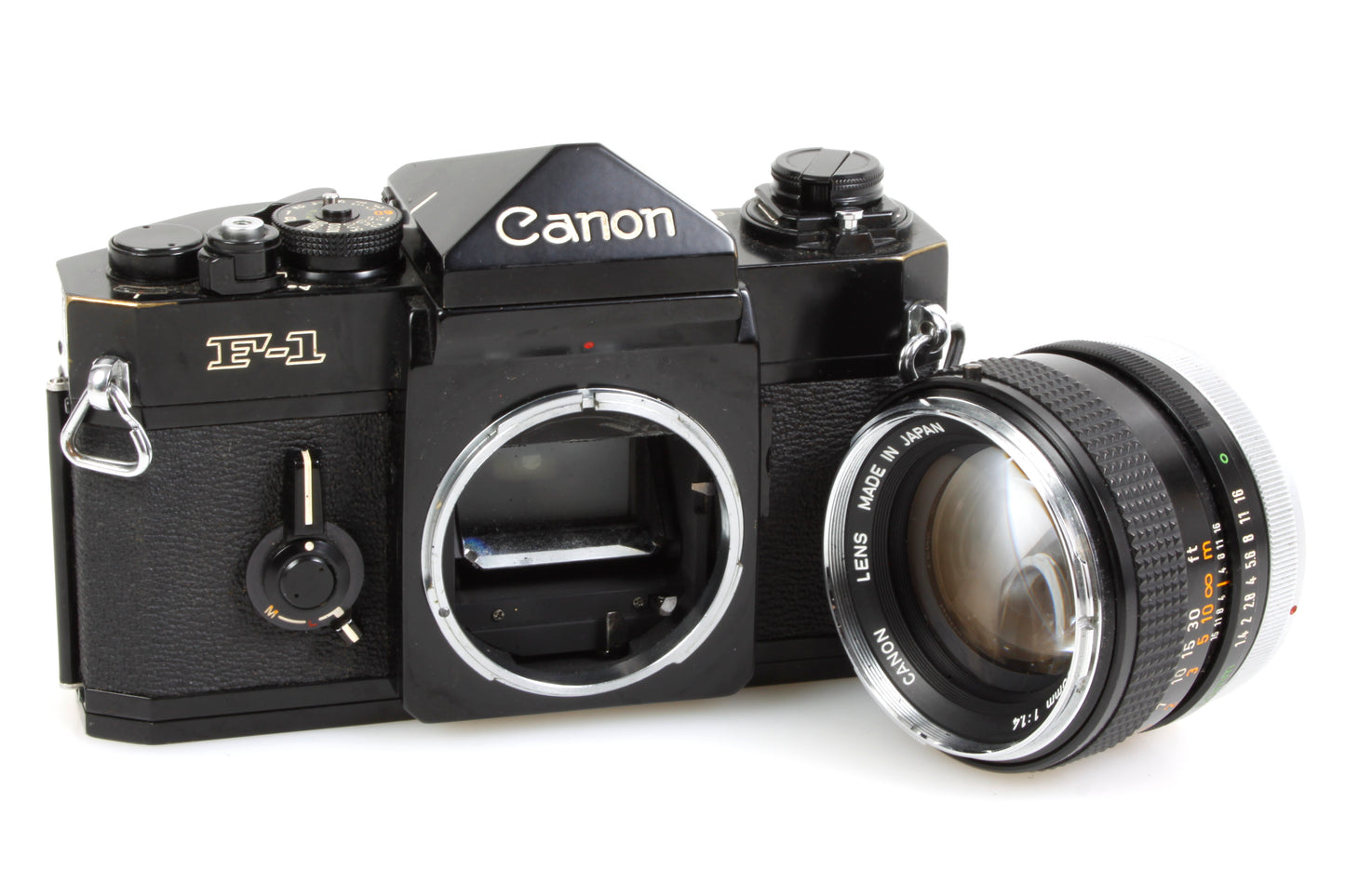 Canon Original F-1 w/ 50mm F1.4 Lens, Meter/Shutter Works, w/ Film