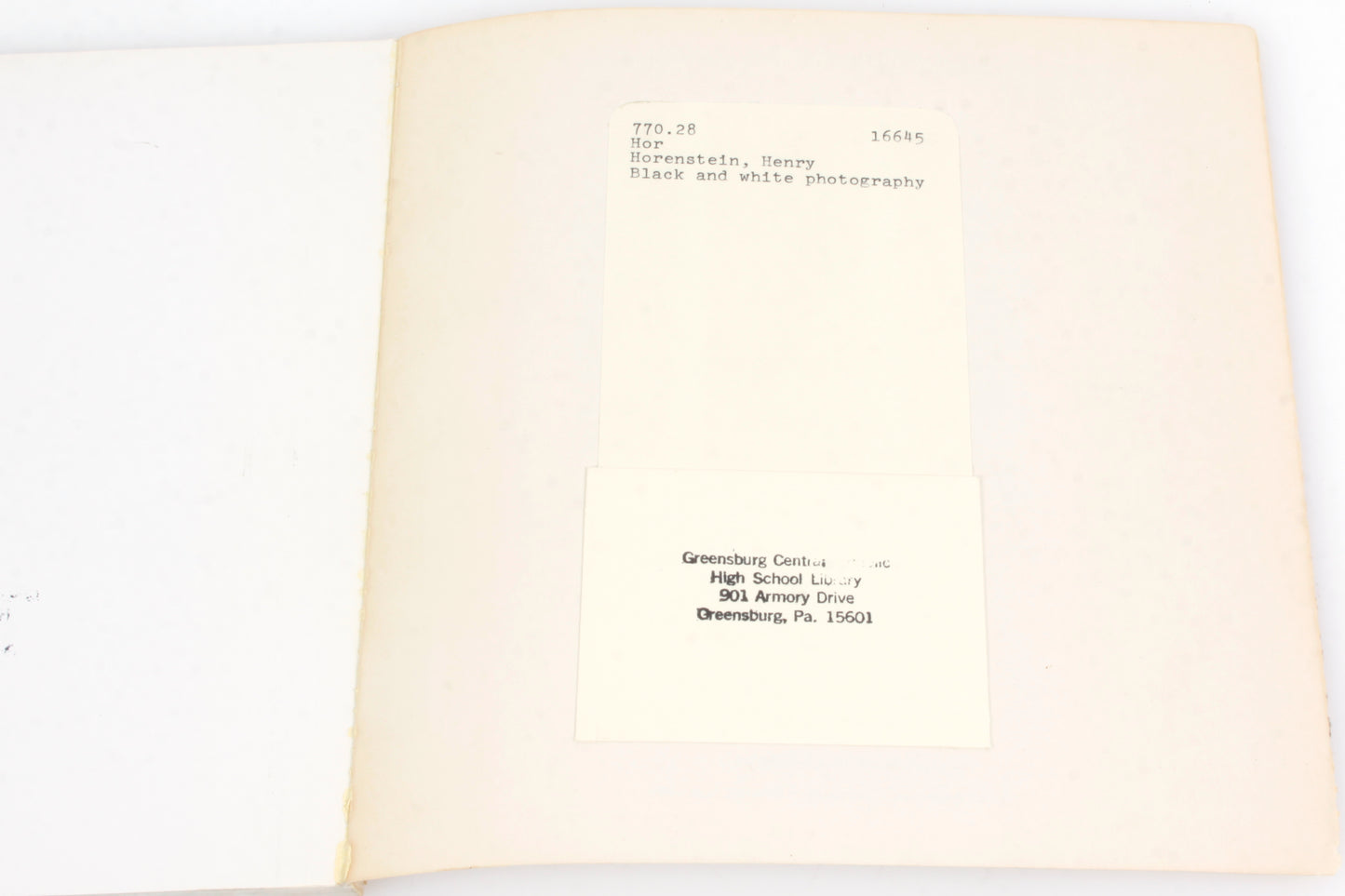 Black and White Photography - A Basic Manual by Henry Horenstein