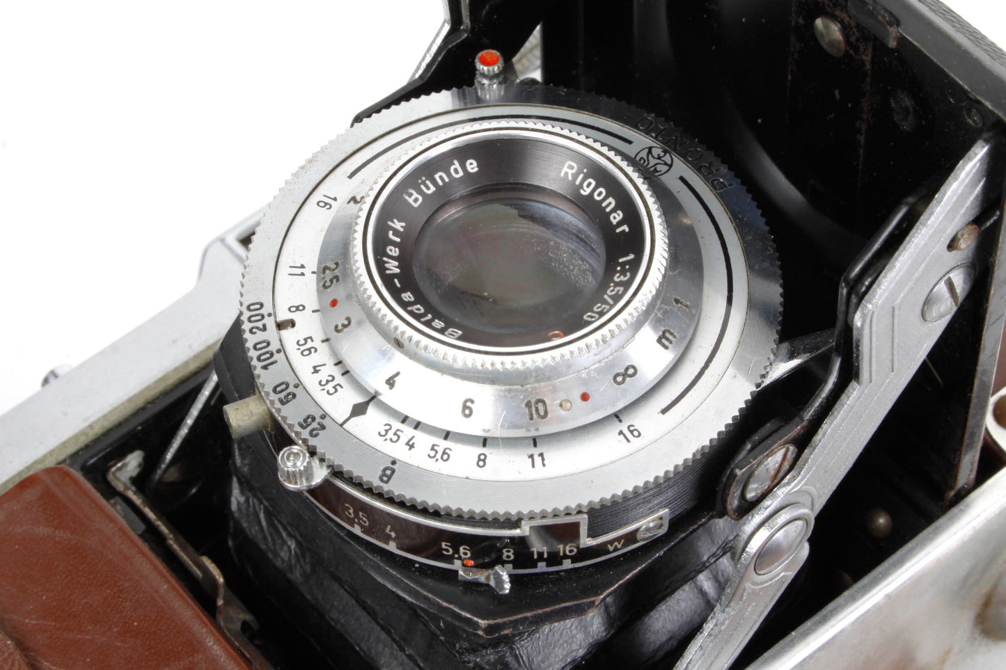 Balda Rigona Folding 35mm Camera with Rigonar 50mm F/3.5 Lens WORKS w/Film