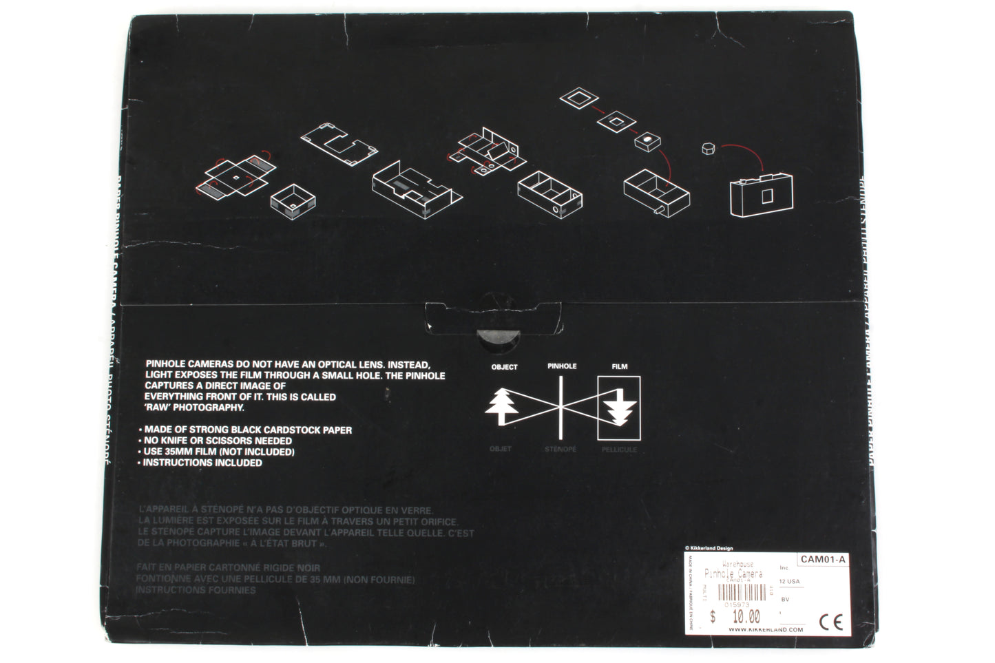 Kikkerland Paper Pinhole Camera