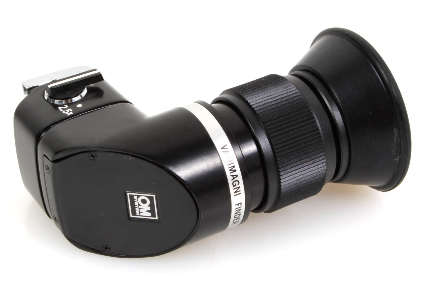 Olympus Varimagni 1.2x 2.5x Angle Finder for Olympus OM-System w Manual & Case