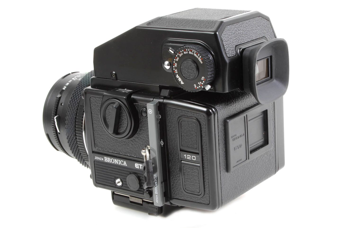 Bronica ETRSi w/ 75mm F/2.8 Lens, AE-II Finder, Speed Grip, and 120 Back TESTED