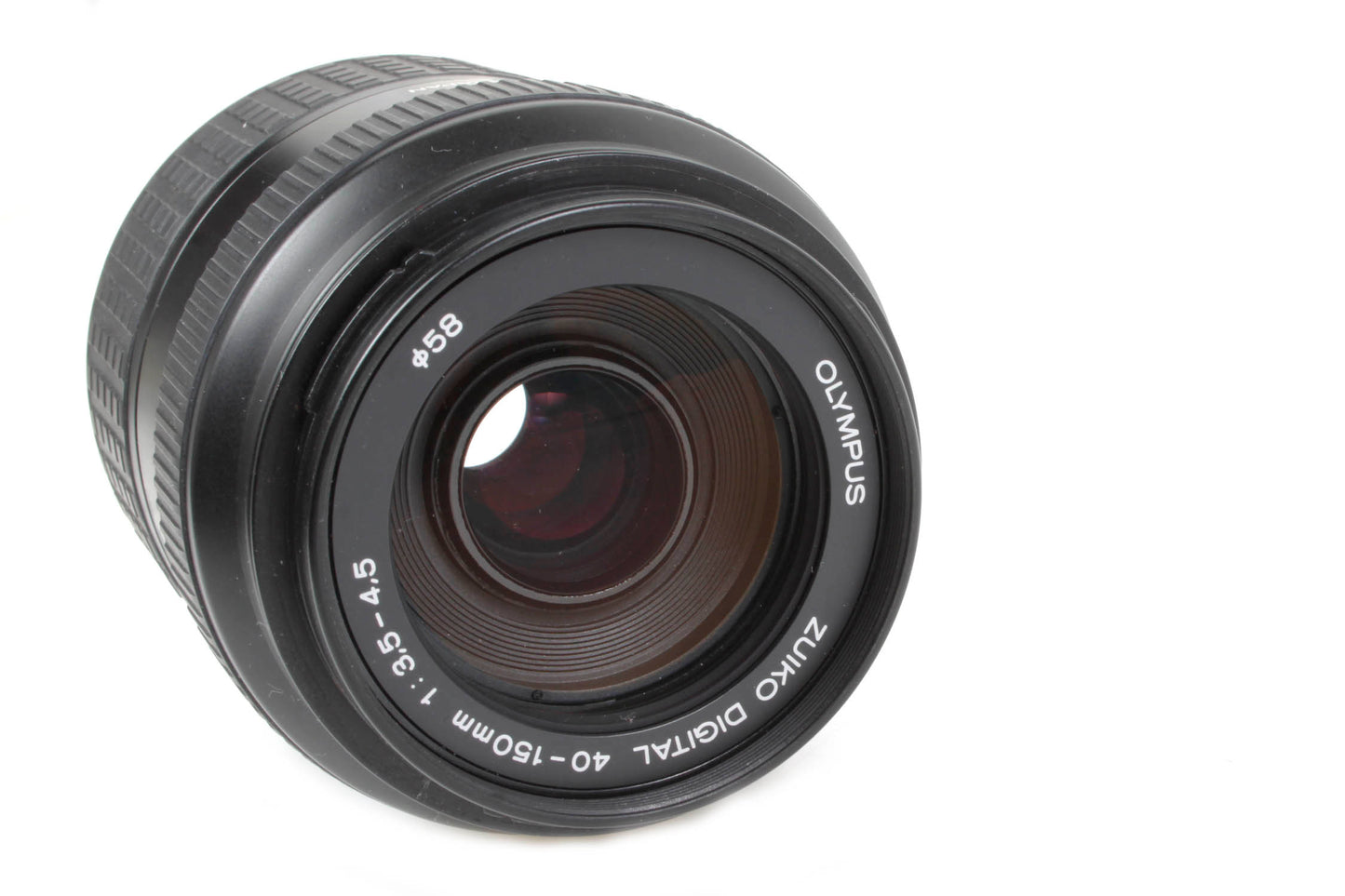 Olympus Zuiko Digital 40-150mm F/3.5-4.5 Lens w/ Cap and Hood