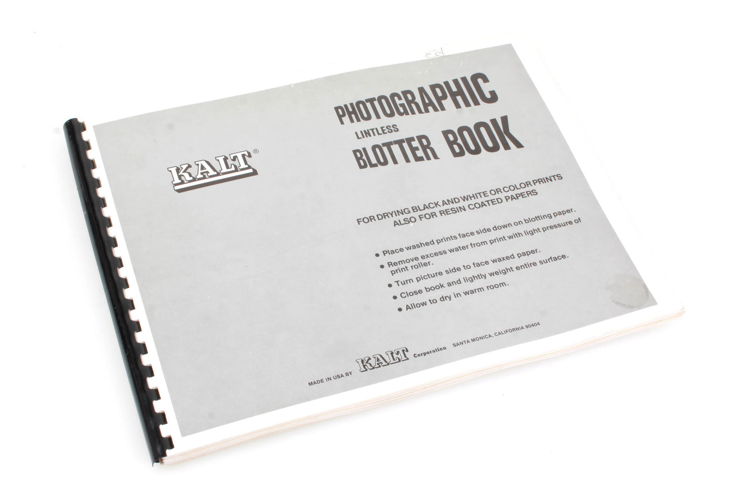 Photographic Lintless Blotter Book