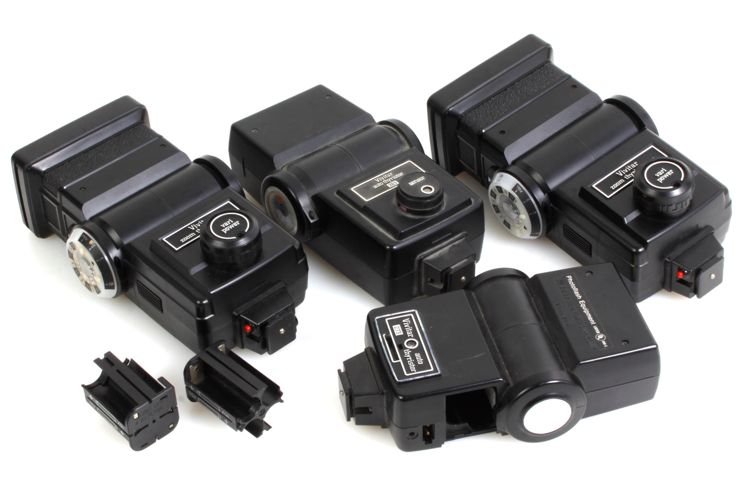 Vivitar 283, 285s, 273 Flashes - Lot of 4 - PARTS