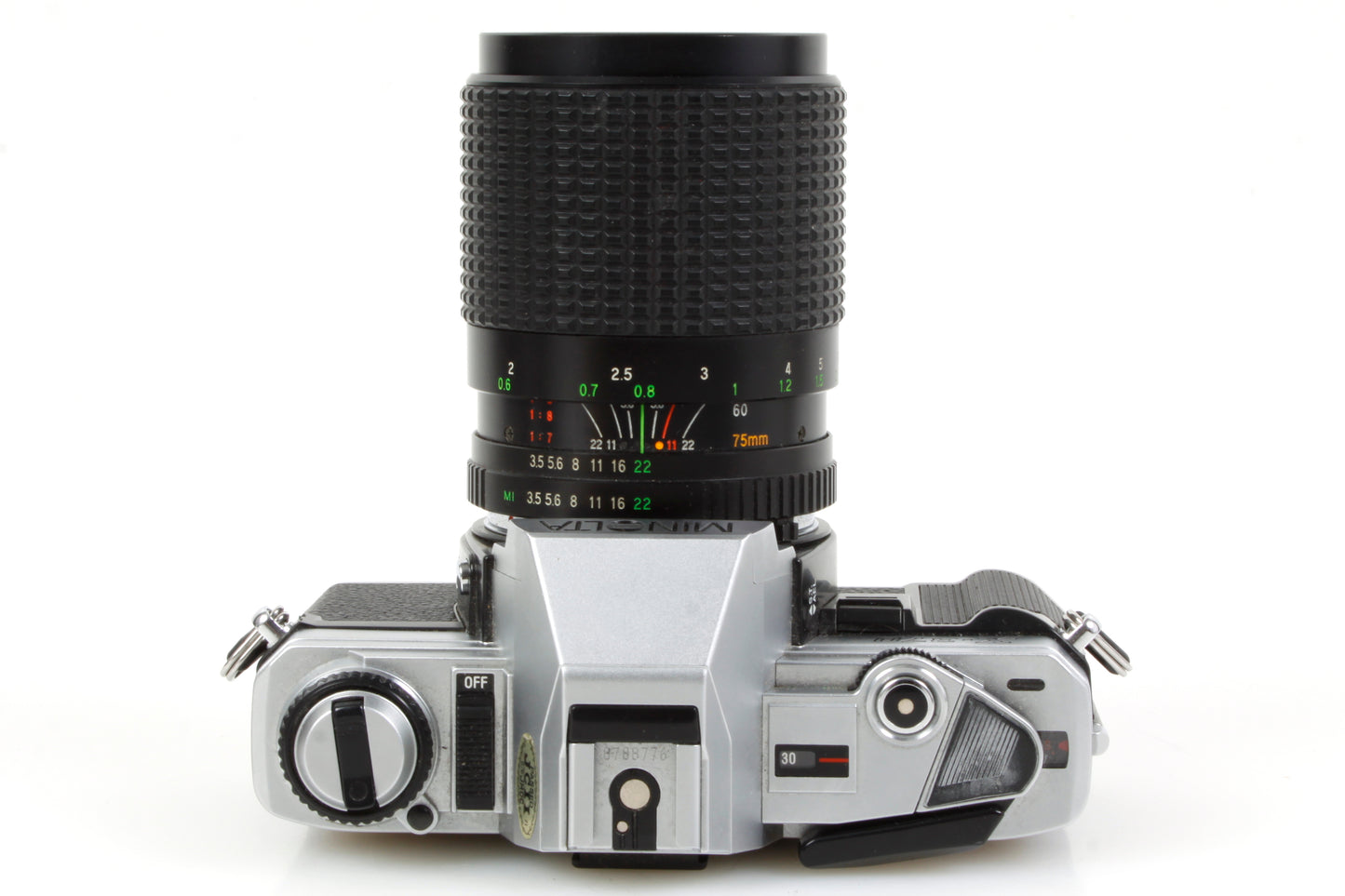 Minolta X-370 Film Camera w/ Wide Angle to Portrait Lens + Film