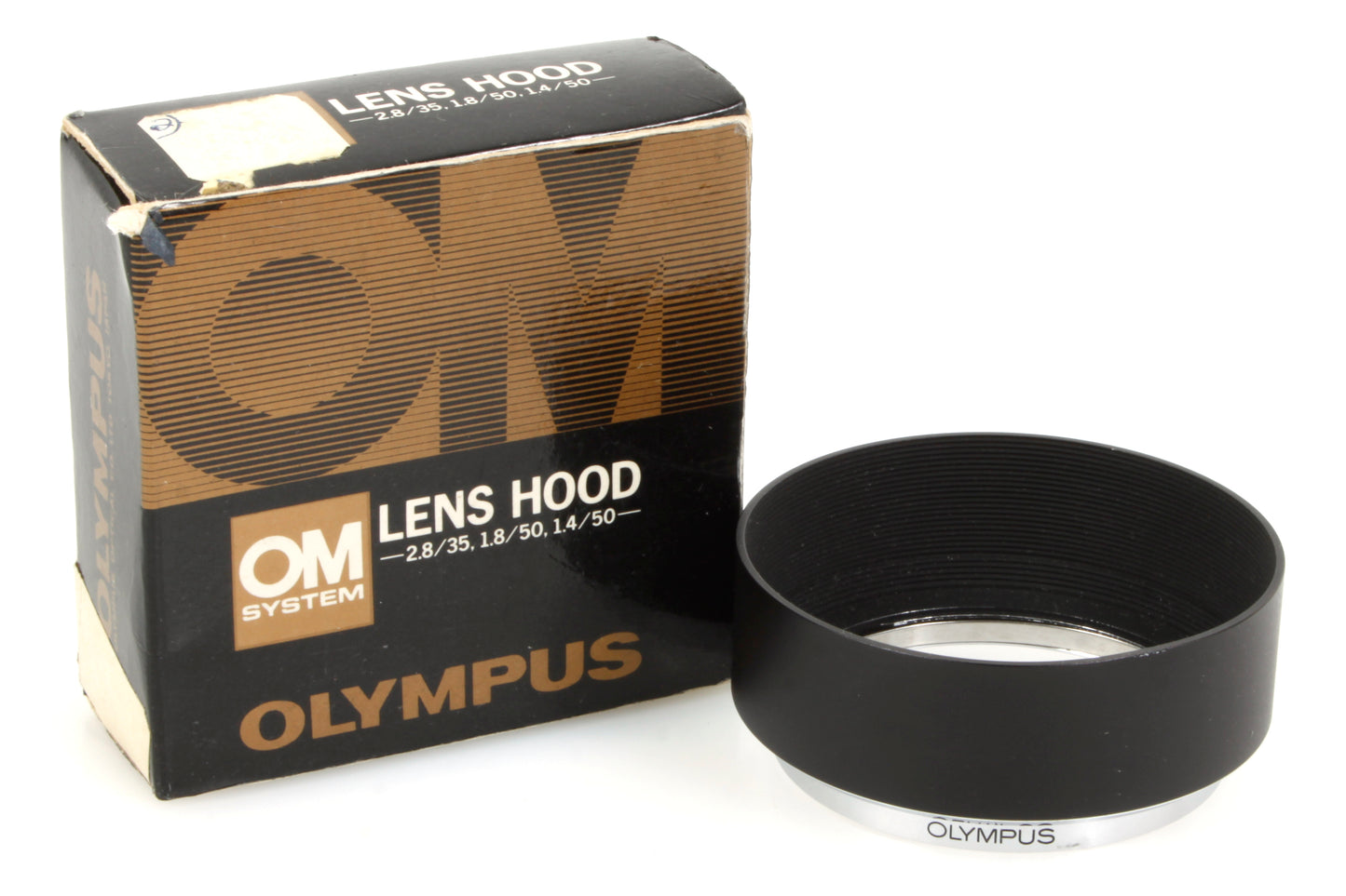 Olympus OM Metal Lens Hood for 50mm f1.4 and 35mm 2.8 with Box