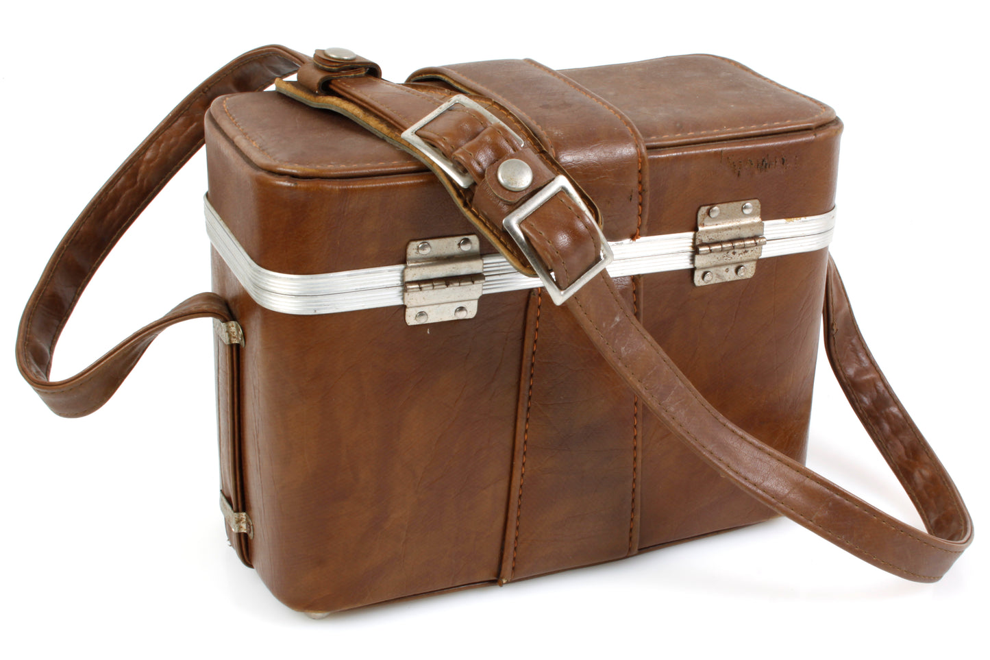 1970s Camera Hard Case Vintage w/ Shoulder Strap