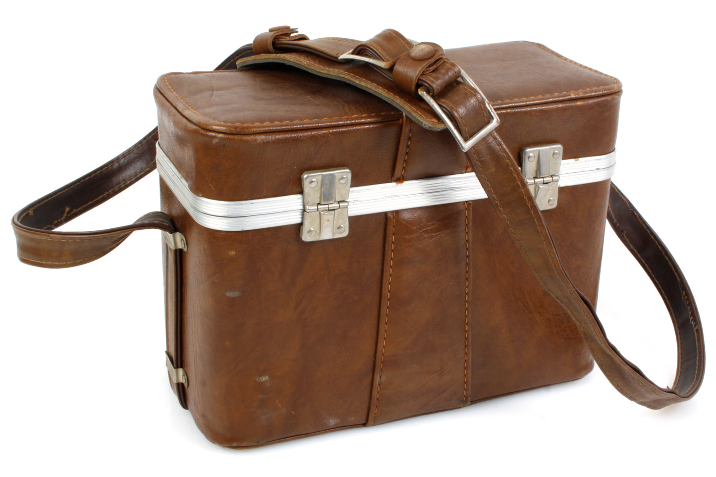 1970s Camera Hard Case Vintage w/ Shoulder Strap