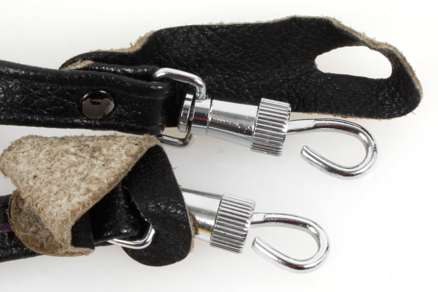 Vintage Camera Strap 1970s Black Leather