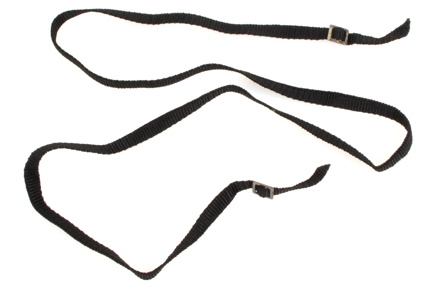 Vintage Camera Strap Woven Cloth Thin Black 1990s