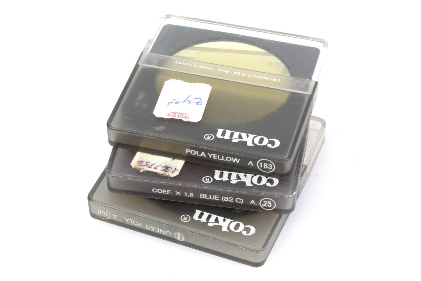 Cokin Filters (3) Pola Yellow, Coef. X 1.5 Blue, and Linear Pola
