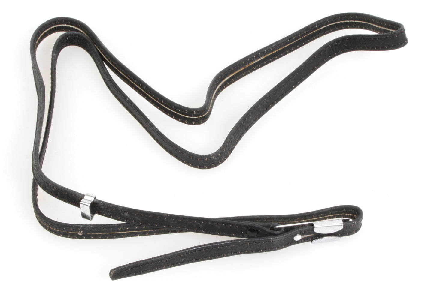 Vintage Camera Strap Black Leather 1980s