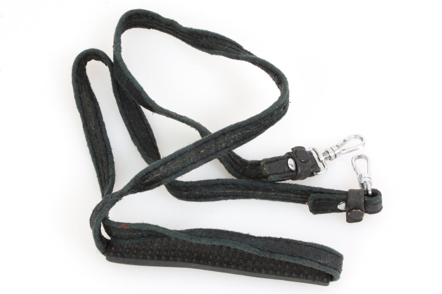 Vintage Camera Strap Black w/ Neck Pad & Safety Clips