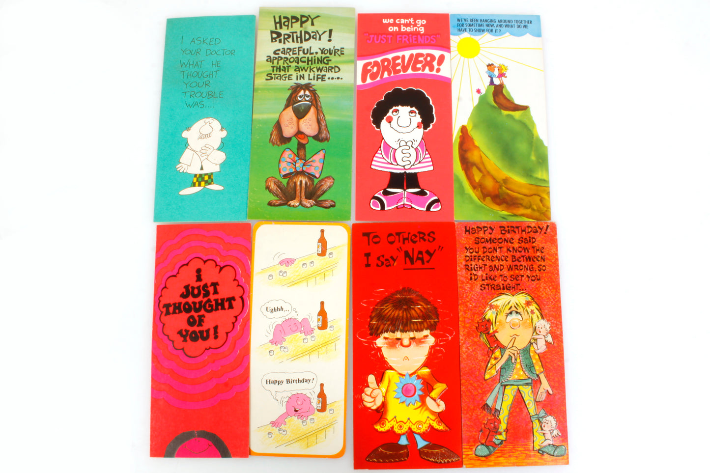 Greeting Cards (30 Plus) 1960s-70s Bell Bottoms Hippie Pink