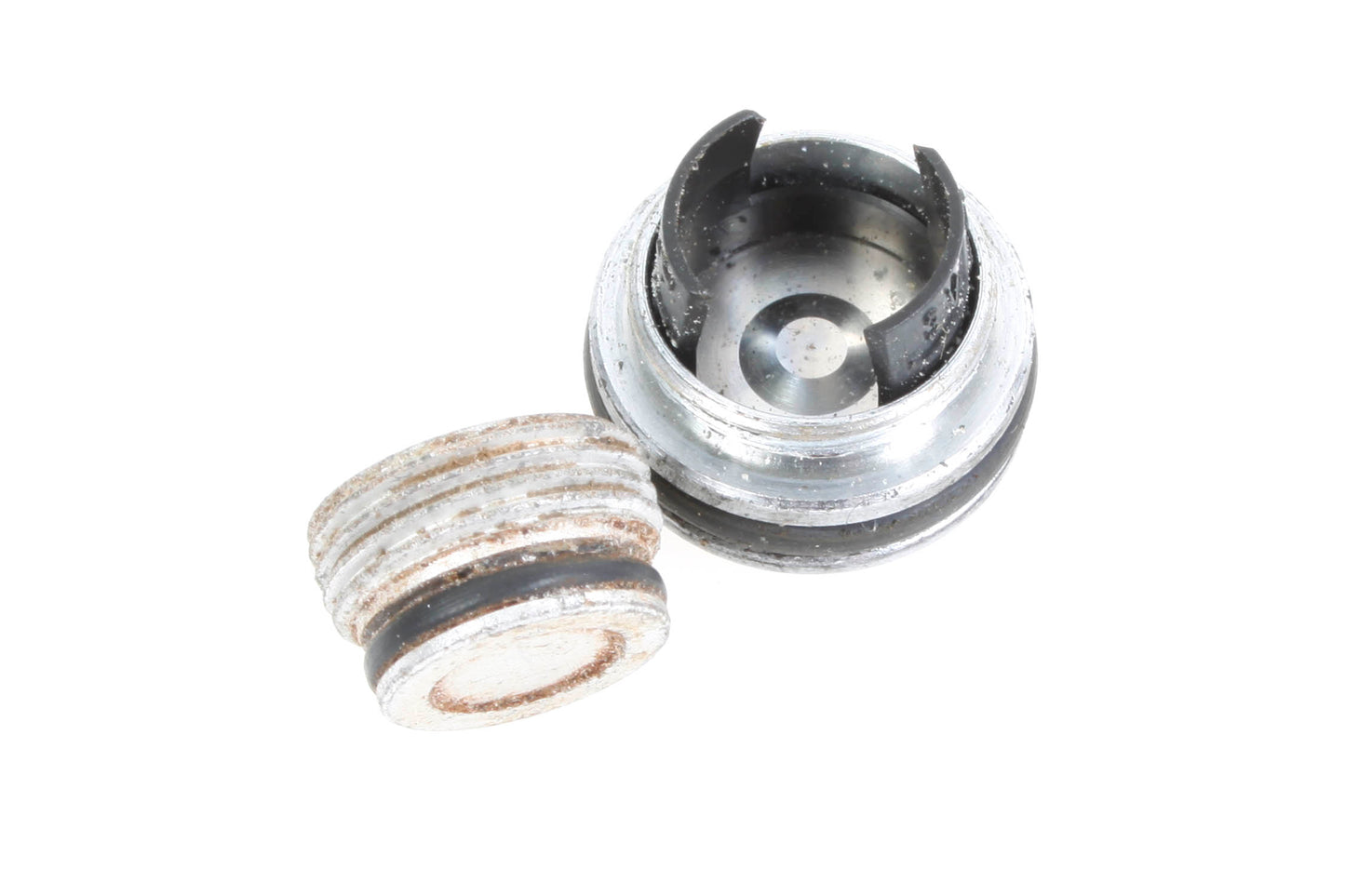 Nikon Nikonos IV-A Battery Cap + Flash Cap