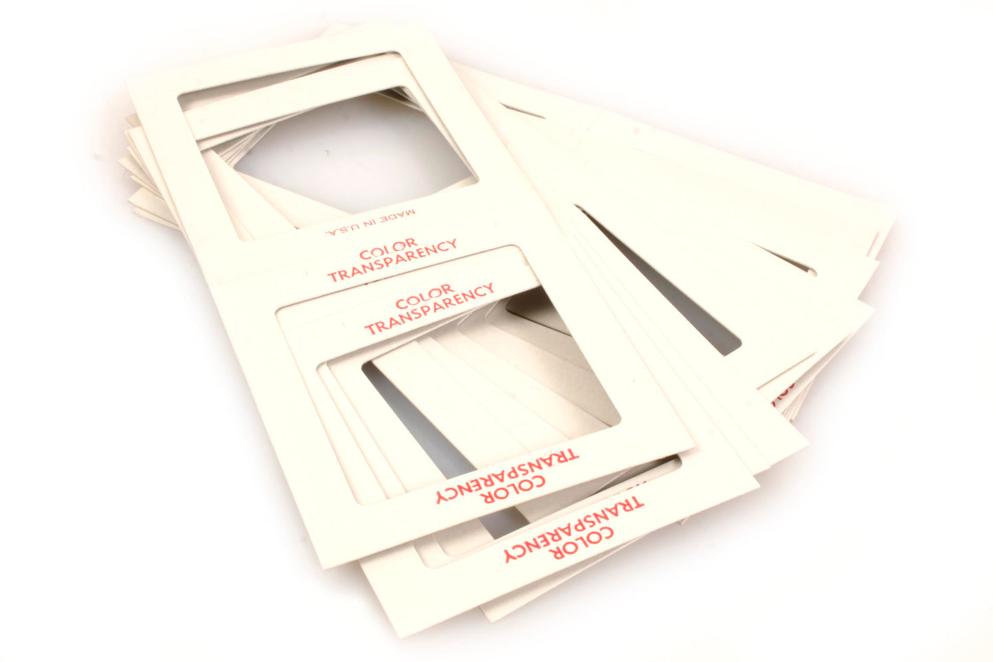 6 X 6 Paper Slide Mounts for Medium Format Film Set of 10