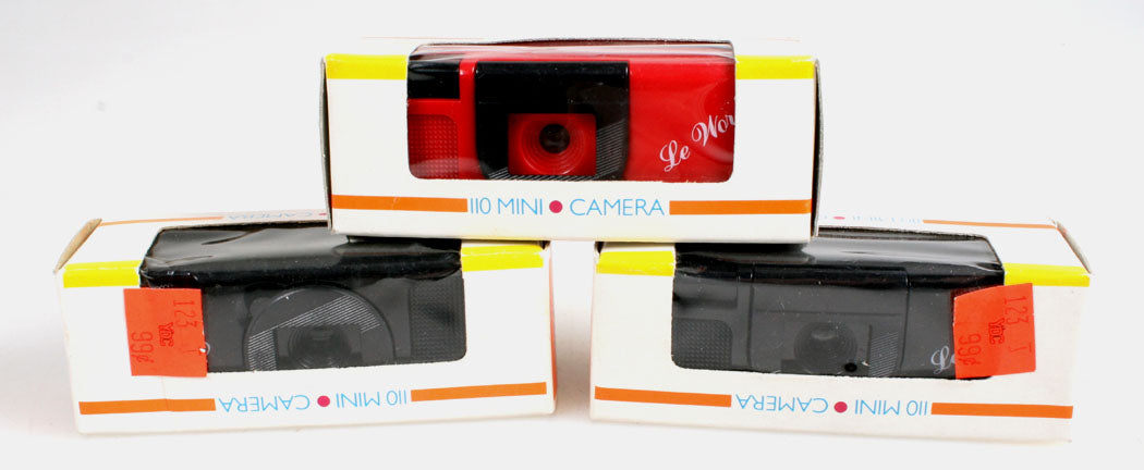 110 FILM MINI CAMERAS IN ORIG PACKAGE, NEVER USED