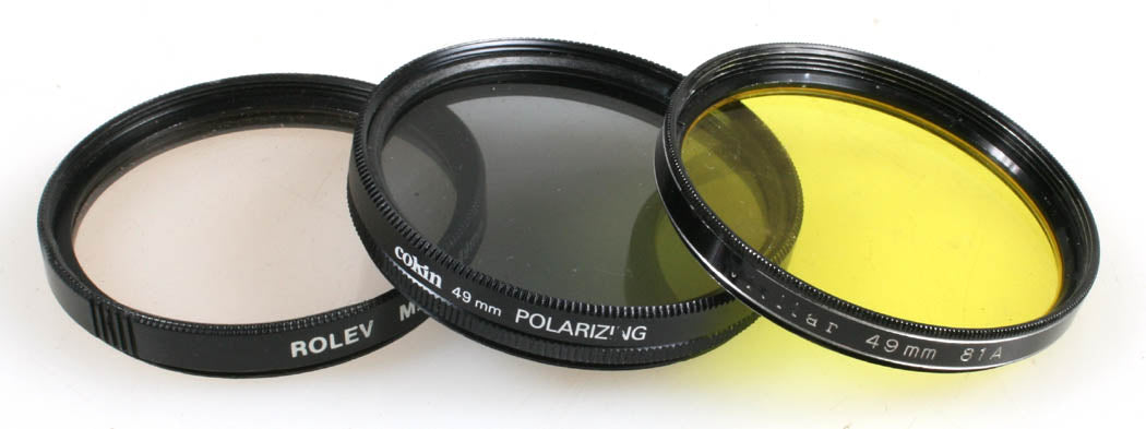 49MM POLARIZING, SKY AND 81A SET OF 3 FILTERS