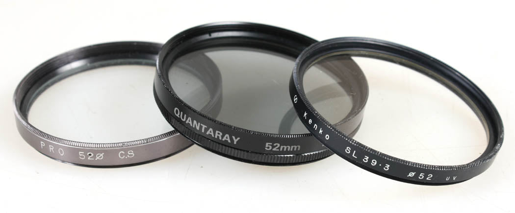 52MM FILTERS, SET OF 3, UV, POLARIZER AND STAR