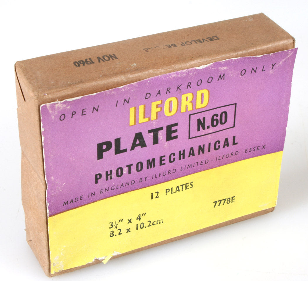 LANTERN SLIDE GLASS PLATES NO. 60, 12 PLATES UNOPENED