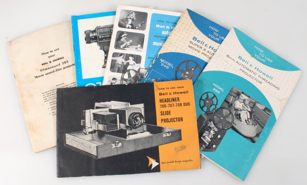 MOVIE LITERATURE BELL AND HOWELL LOT OF 6