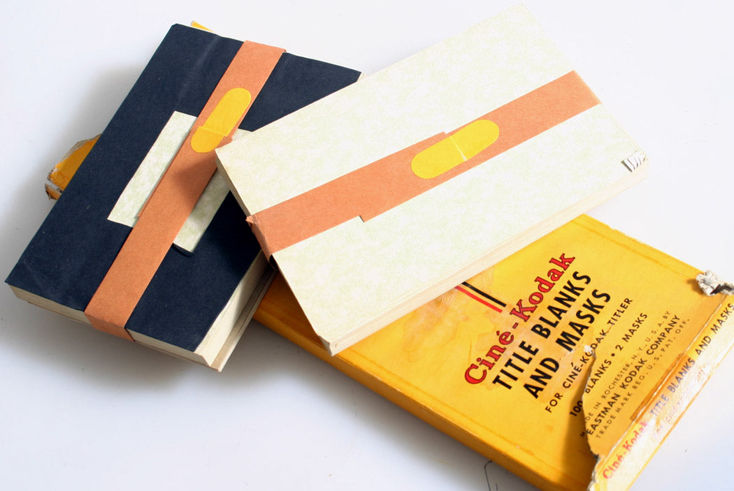 CINE KODAK TITLE BLANKS AND MASKS FOR CINE-KODAK TITLER IN ORIG. BOX