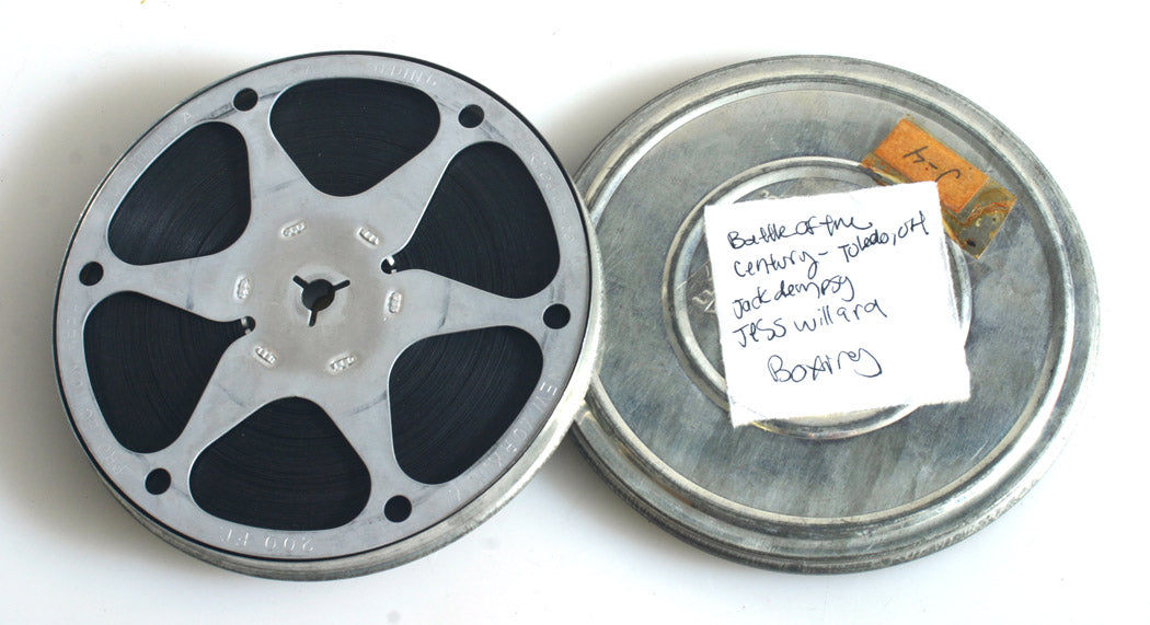 BOXING BATTLE OF THE CENTURY, JACK DEMPSY VS. JESS WILLARD, 8MM MOVIE FILM