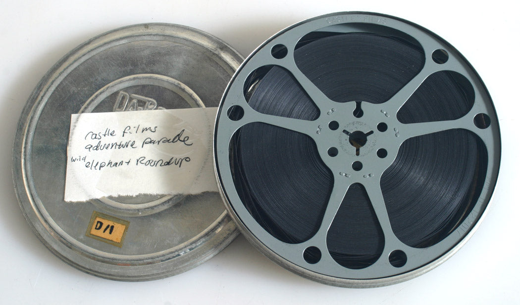 WILD ELEPHANT ROUNDUP, ADVENTURE PARADE 8MM SHORT FILM BY CASTLE FILMS