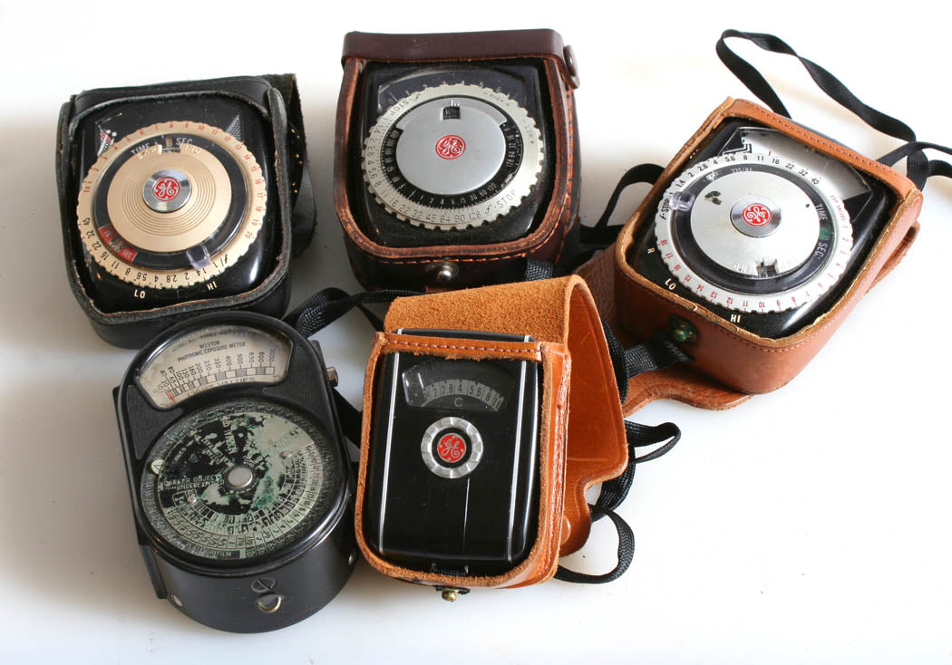 BAKELITE LIGHTMETER COLLECTION, VINTAGE SET OF 5