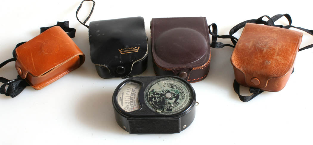 BAKELITE LIGHTMETER COLLECTION, VINTAGE SET OF 5