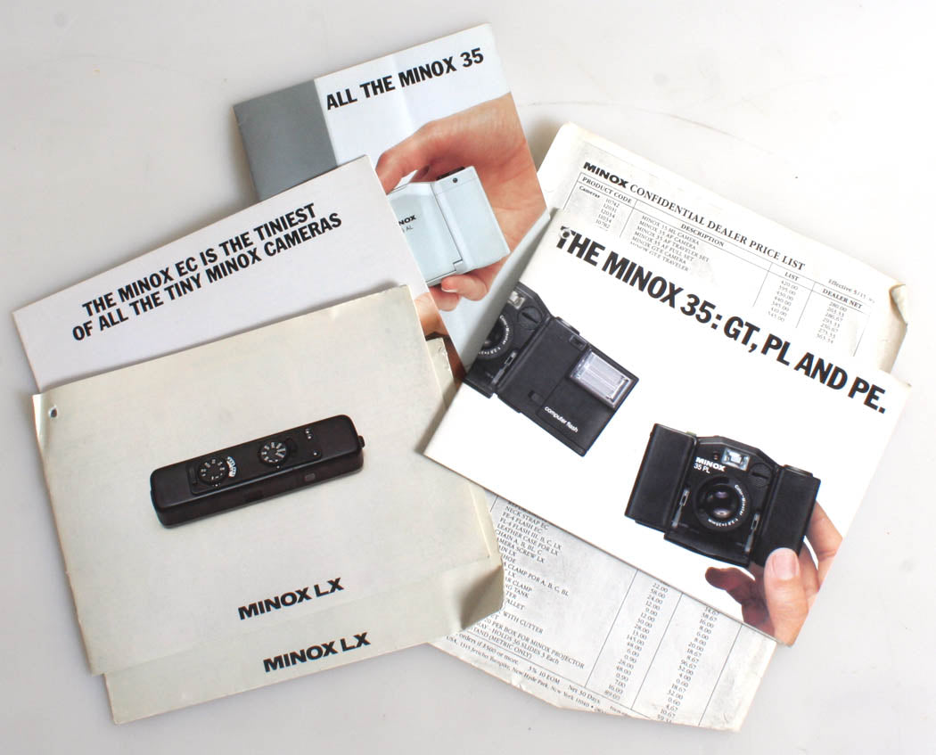 MINOX LITERATURE, SET OF 6