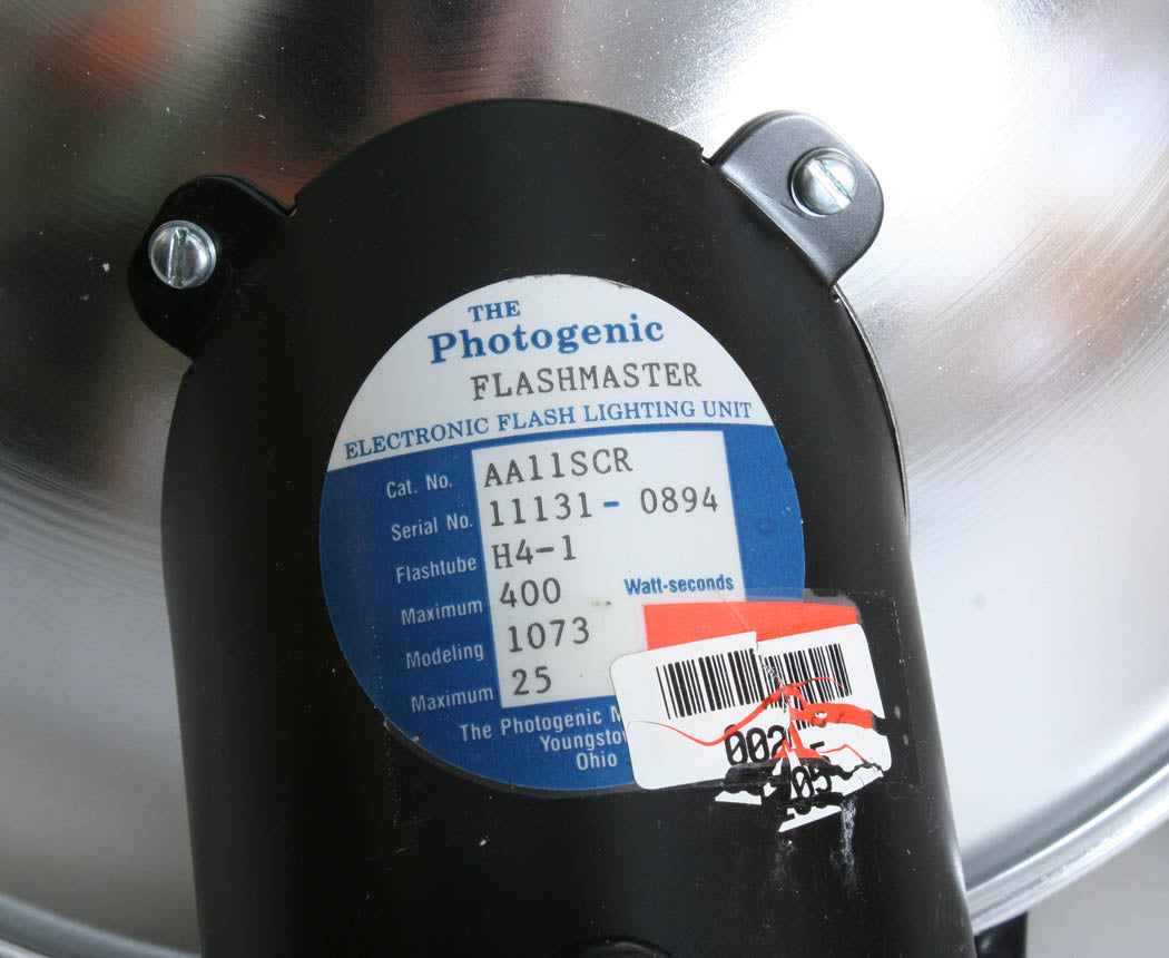 PHOTOGENIC AA11 FLASH HEAD W/ NEW FLASH TUBE