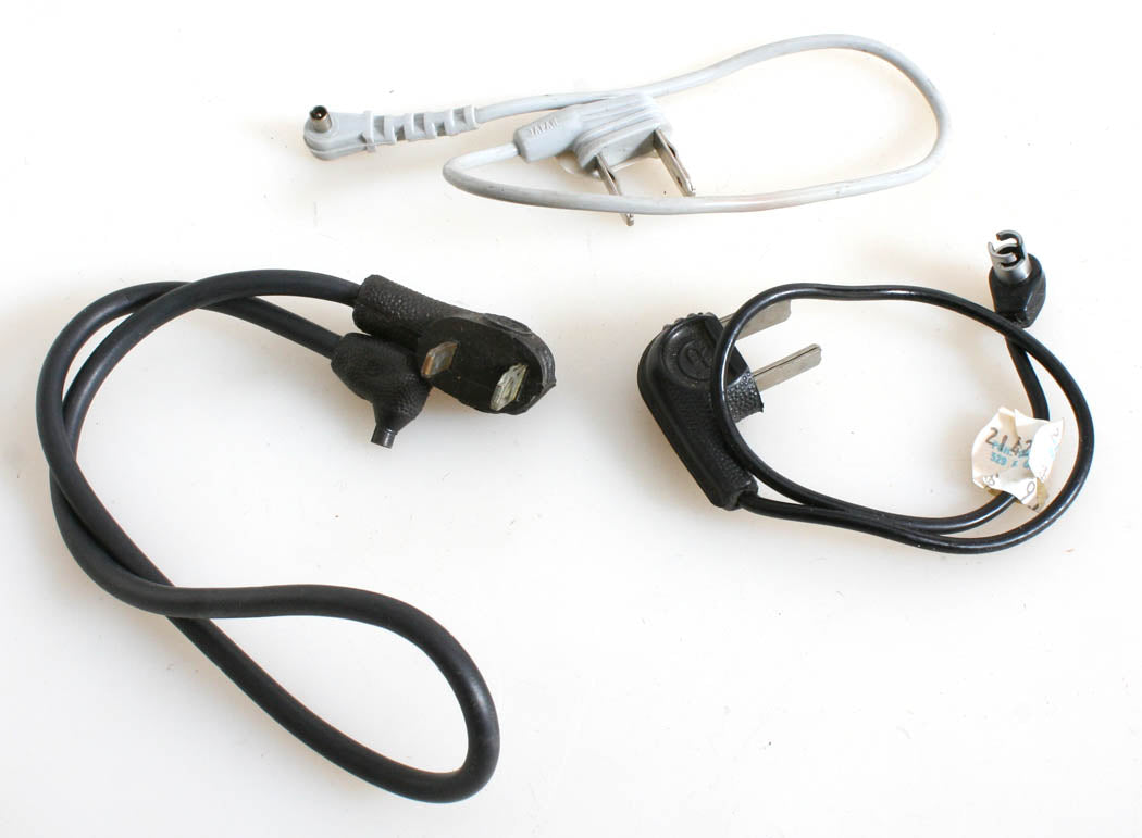 FLASH CORDS A/C HOUSEHOLD TO PC, SET OF 3