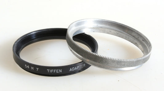 TIFFEN 54M7 THREAD TO SERIES VII 7 STEP-UP ADAPTER + RETAINER