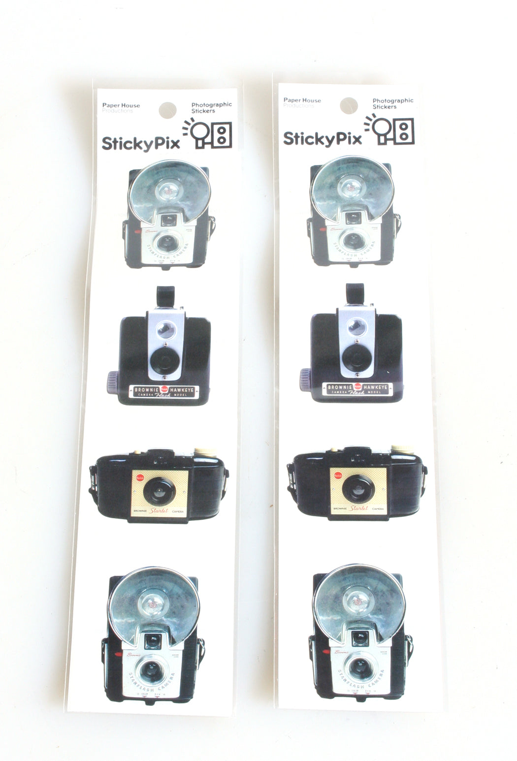 VINTAGE CAMERA STICKERS SET OF 2