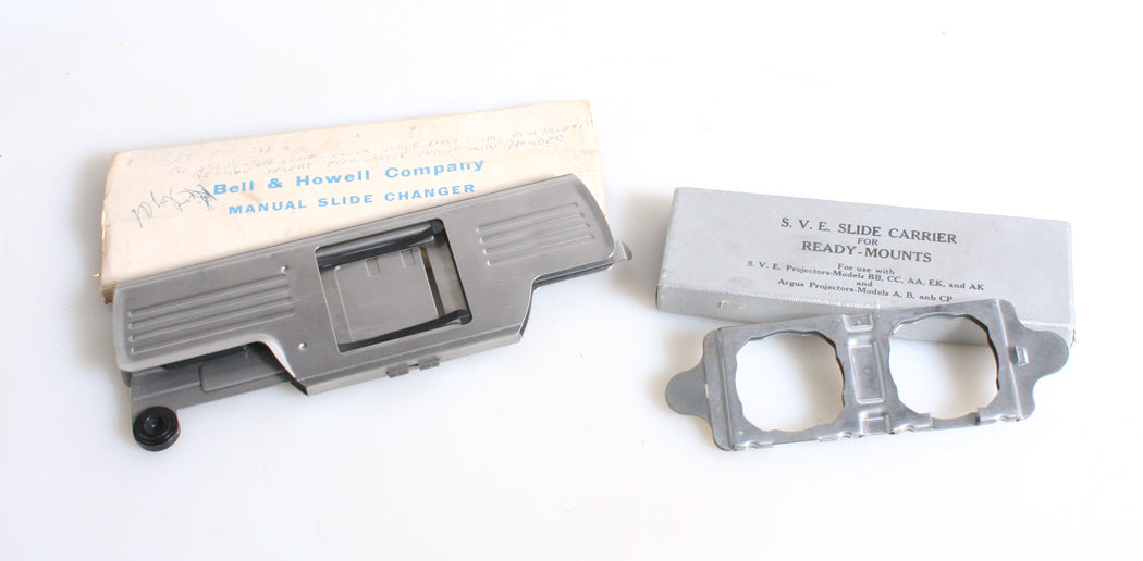 B & H AND ARGUS SLIDE CHANGERS SET OF 2